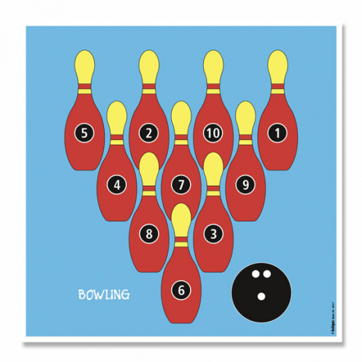 Zielscheibenspassauflagen Bowling Pins