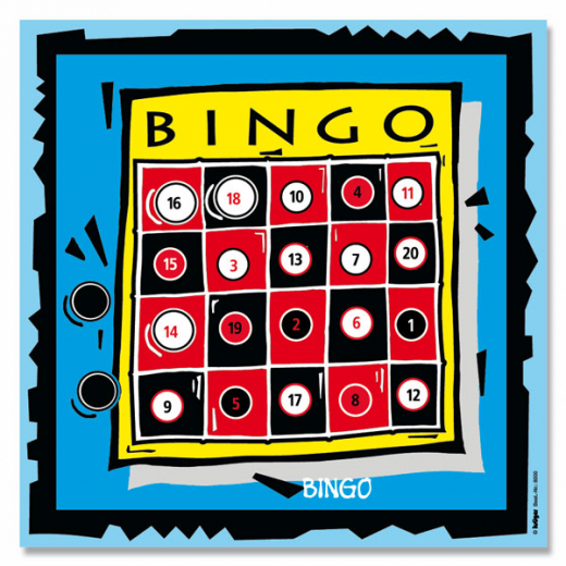 10x Zielscheibenspassauflagen Bingo