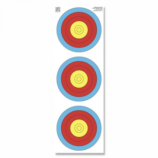 Zielscheibenauflage - Dreifach Auflage 40 cm, Ziele 3x Ø 20 cm