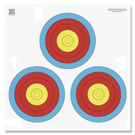 25x Zielscheibenauflage - Triangel Auflage 40 cm „LAS VEGAS“