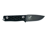CAW-Bundle - Griffschalen gn/sw + Messer K2 - dunkler Klinge - Titanbeschichtet