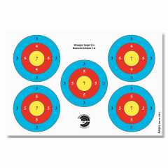 10x Zielscheibenauflage X  -  Blasrohrscheibe 5m