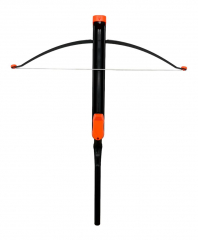 Kinderarmbrust - Gewehrarmbrust schwarz/orange mit 12 Pfeilen