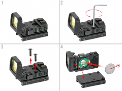 FLIP-UP - Leuchtpunktvisier - Red Dot