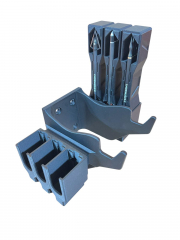 CAW-Schrankhalter PD-5 mit 3 CAW-Schellladern