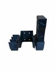 CAW-Schrankhalter PD-5 mit 3 CAW-Schellladern