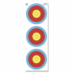 25x Zielscheibenauflage - Dreifach Auflage 40 cm, Ziele 3x Ø 20 cm
